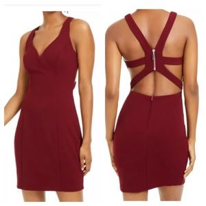 ❤️🔥 NWT Wine Strappy Cut Out Strappy Cocktail Dress